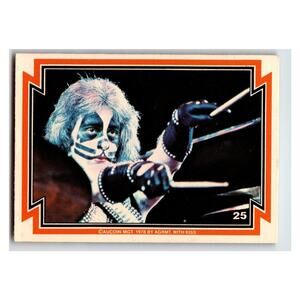 Donruss Kiss Peter Criss 1978 Music Trading Card 25 Vintage